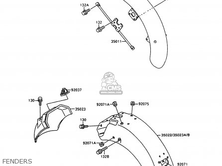 FENDERS - VN1500C3 VULCAN 1500L 1996 USA CALIFORNIA