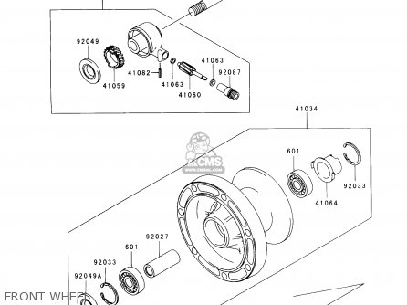 FRONT WHEEL - VN1500C3 VULCAN 1500L 1996 USA CALIFORNIA