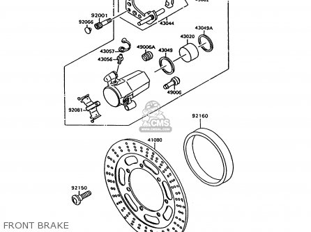 FRONT BRAKE - VN1500C3 VULCAN 1500L 1996 USA CALIFORNIA