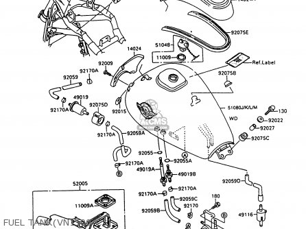 FUEL TANK(VN1500-C3) - VN1500C3 VULCAN 1500L 1996 USA CALIFORNIA