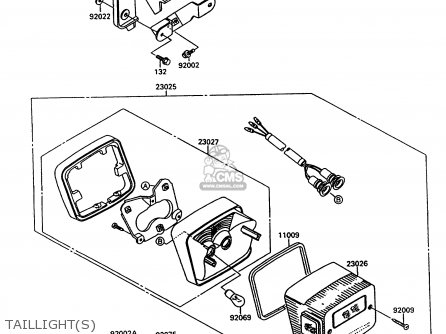 TAILLIGHT(S) - VN1500C3 VULCAN 1500L 1996 USA CALIFORNIA