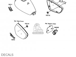 DECALS - VN1500C3 VULCAN 1500L 1996 USA CALIFORNIA