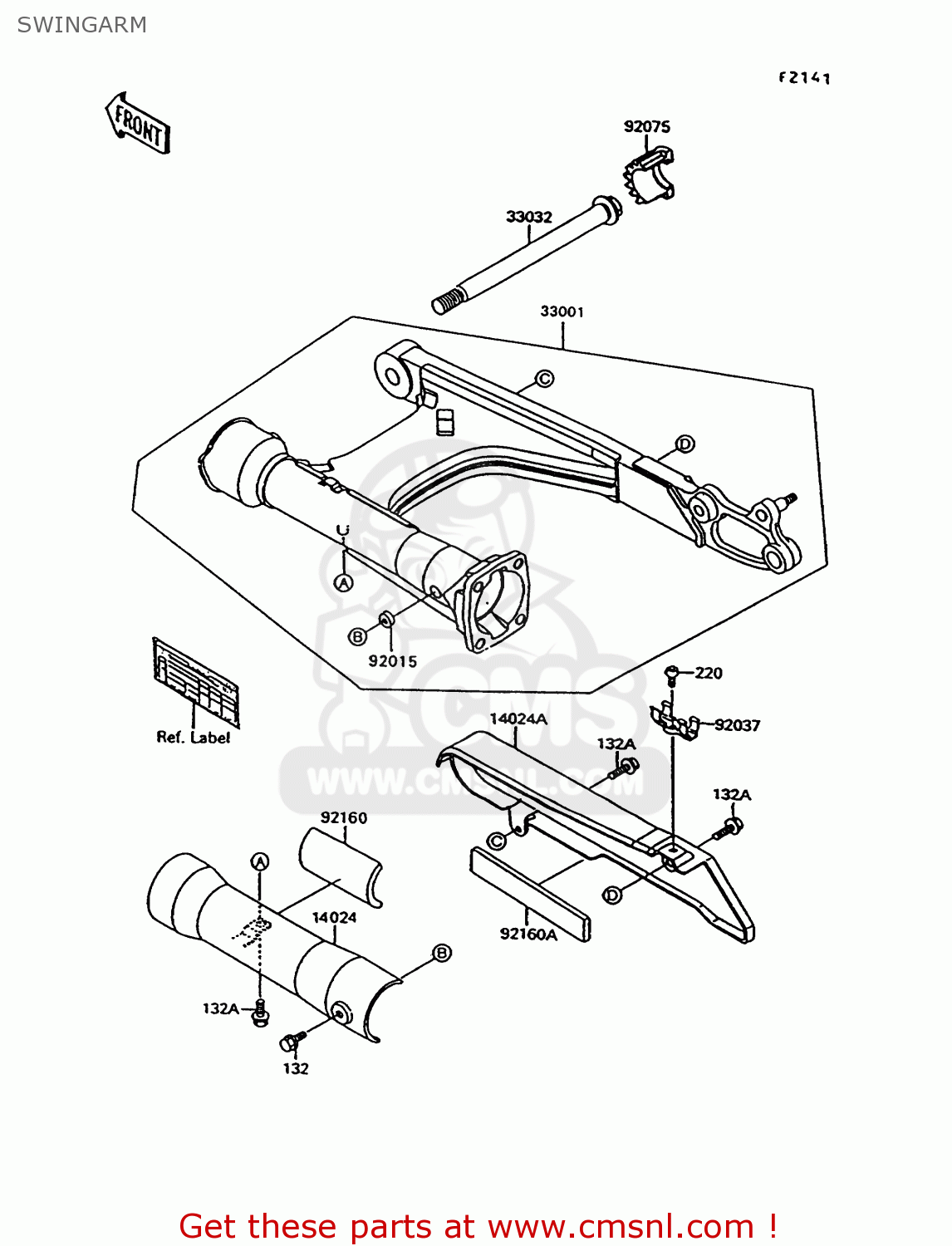 SWINGARM VN1500C4 VULCAN 1500L 1997 USA CALIFORNIA
