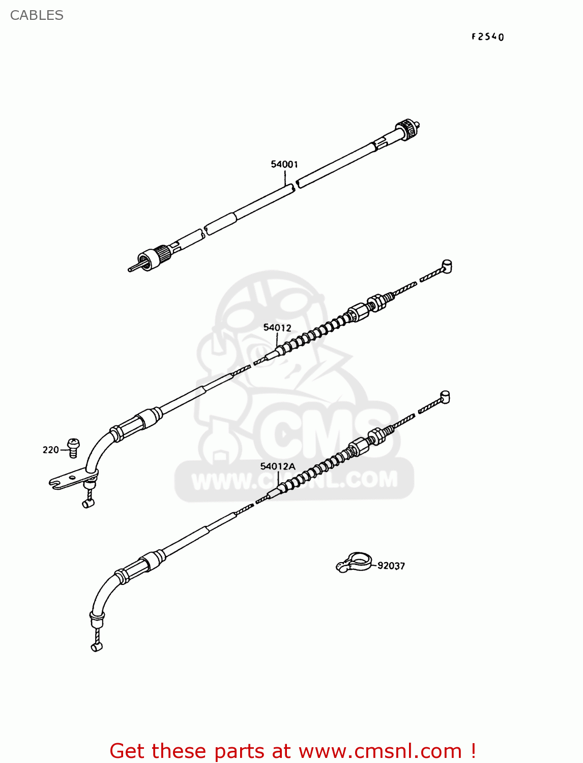 CABLES VN1500C4 VULCAN 1500L 1997 USA CALIFORNIA