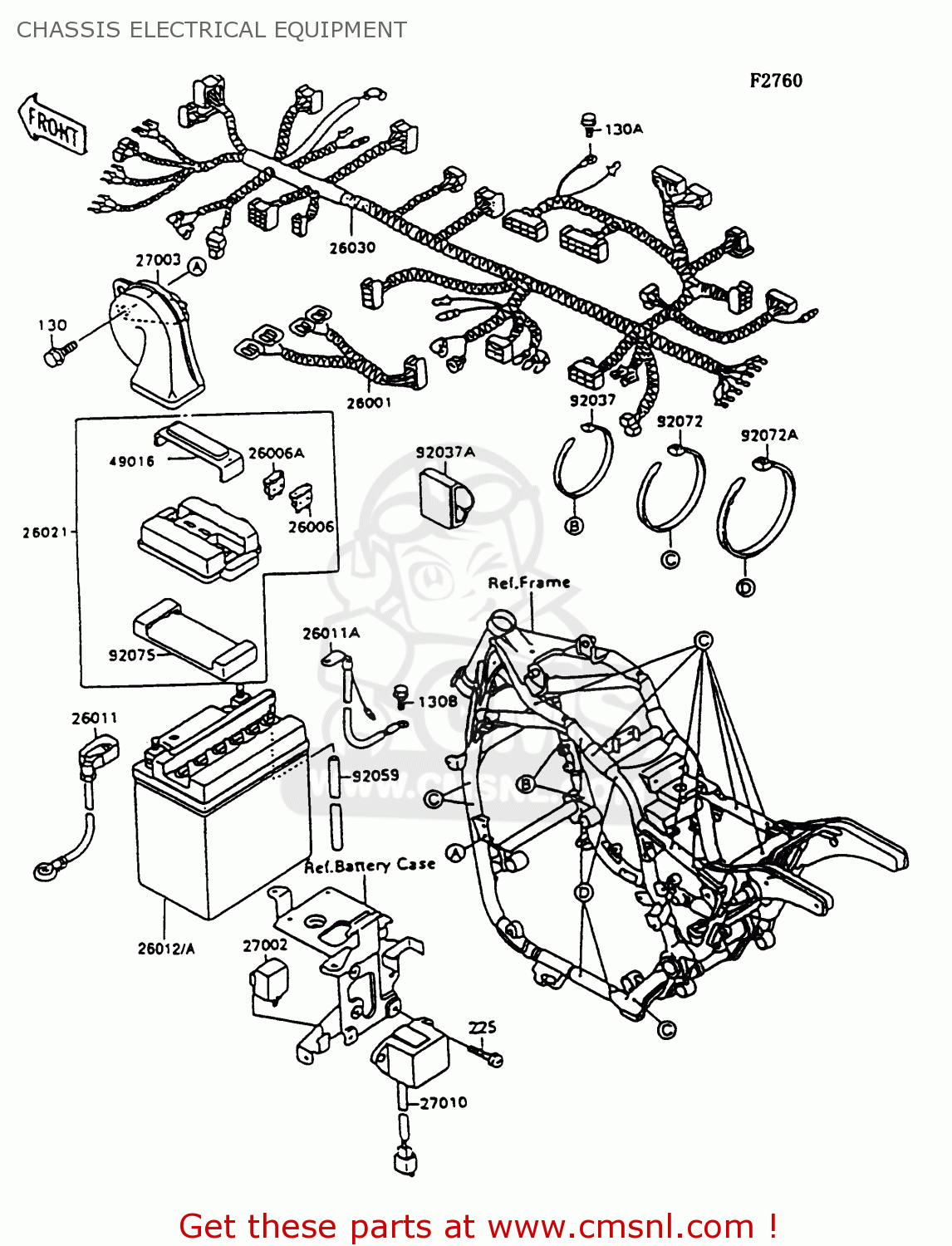 CHASSIS ELECTRICAL EQUIPMENT VN1500C4 VULCAN 1500L 1997 USA CALIFORNIA