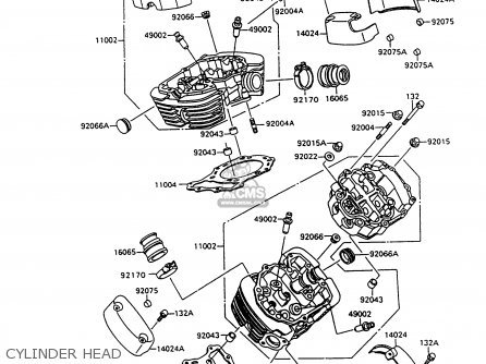 CYLINDER HEAD - VN1500C4 VULCAN 1500L 1997 USA CALIFORNIA