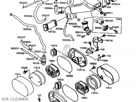 AIR CLEANER - VN1500C4 VULCAN 1500L 1997 USA CALIFORNIA