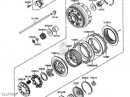 CLUTCH - VN1500C4 VULCAN 1500L 1997 USA CALIFORNIA