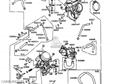 CARBURETOR - VN1500C4 VULCAN 1500L 1997 USA CALIFORNIA