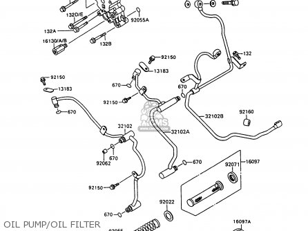 OIL PUMP/OIL FILTER - VN1500C4 VULCAN 1500L 1997 USA CALIFORNIA