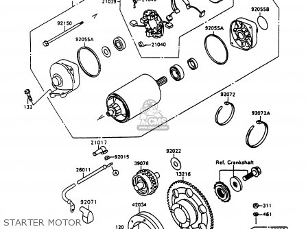 STARTER MOTOR - VN1500C4 VULCAN 1500L 1997 USA CALIFORNIA