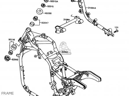 FRAME - VN1500C4 VULCAN 1500L 1997 USA CALIFORNIA