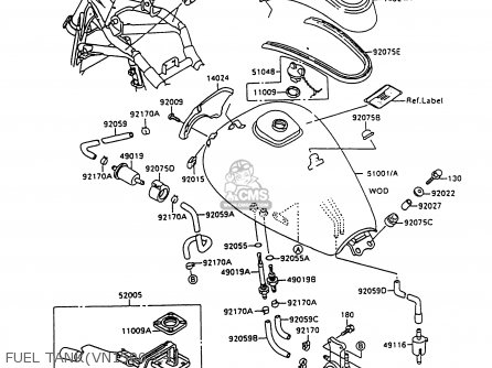 FUEL TANK(VN1500-C4) - VN1500C4 VULCAN 1500L 1997 USA CALIFORNIA