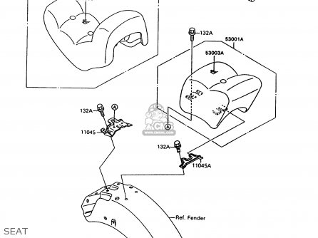 SEAT - VN1500C4 VULCAN 1500L 1997 USA CALIFORNIA