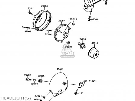 HEADLIGHT(S) - VN1500C4 VULCAN 1500L 1997 USA CALIFORNIA