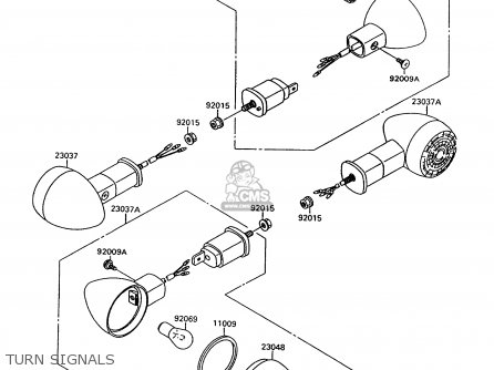 TURN SIGNALS - VN1500C4 VULCAN 1500L 1997 USA CALIFORNIA