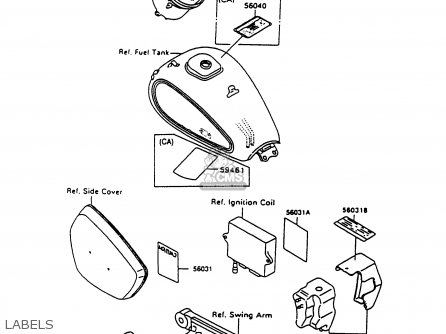 LABELS - VN1500C4 VULCAN 1500L 1997 USA CALIFORNIA
