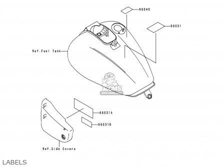 LABELS - VN1500D1 VN1500 CLASSIC 1996 EU UK FR NL AR FG GR IT NR SD SP ST