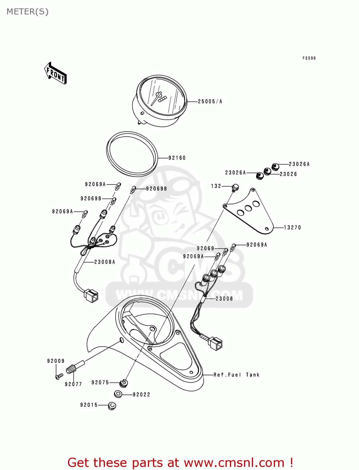 METER(S) VN1500D1 VULCAN 1500 CLASSIC 1996 USA CALIFORNIA CANADA