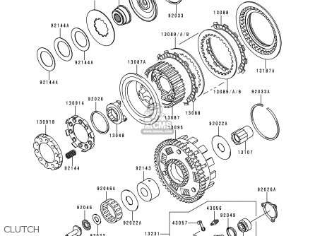 CLUTCH - VN1500D1 VULCAN 1500 CLASSIC 1996 USA CALIFORNIA CANADA