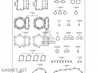 GASKET KIT - VN1500D1 VULCAN 1500 CLASSIC 1996 USA CALIFORNIA CANADA