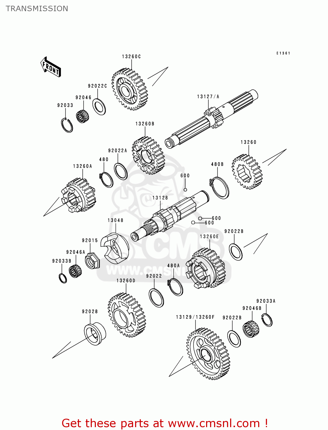 TRANSMISSION VN1500D2 VN1500 CLASSIC 1997 EURO UK FR NL AR FG GR IT NR SD ST