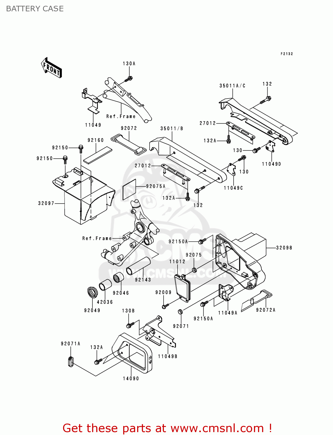 BATTERY CASE VN1500D2 VN1500 CLASSIC 1997 EURO UK FR NL AR FG GR IT NR SD ST