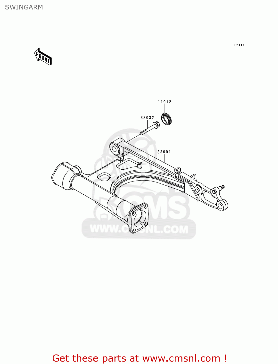 SWINGARM VN1500D2 VN1500 CLASSIC 1997 EURO UK FR NL AR FG GR IT NR SD ST