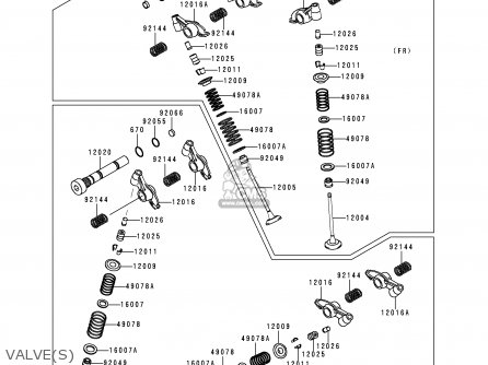 VALVE(S) - VN1500D2 VULCAN 1500 CLASSIC 1997 USA CALIFORNIA CANADA