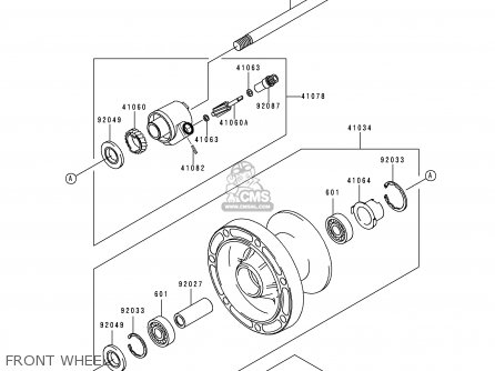 FRONT WHEEL - VN1500D2 VULCAN 1500 CLASSIC 1997 USA CALIFORNIA CANADA