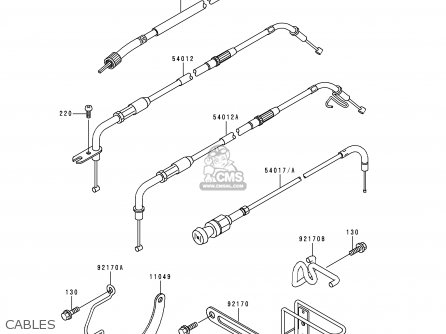 CABLES - VN1500D2 VULCAN 1500 CLASSIC 1997 USA CALIFORNIA CANADA