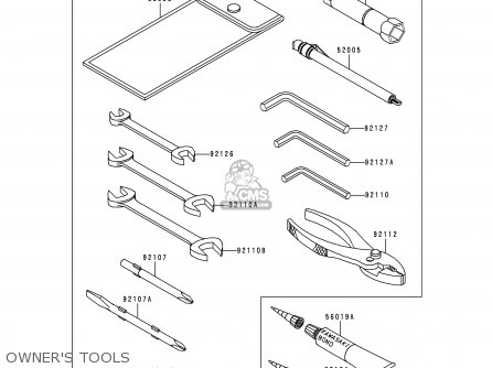 OWNER'S TOOLS - VN1500D2 VULCAN 1500 CLASSIC 1997 USA CALIFORNIA CANADA