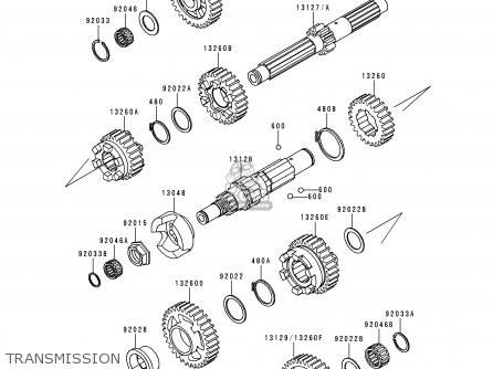 TRANSMISSION - VN1500D2A VN1500 CLASSIC 1997 EUROPE FR NL AR FG GR NR SD ST