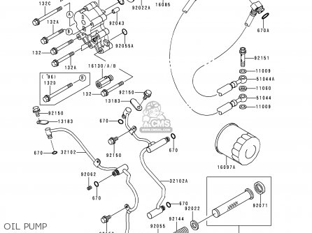 OIL PUMP - VN1500D2A VN1500 CLASSIC 1997 EUROPE FR NL AR FG GR NR SD ST