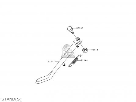 STAND(S) - VN1500D2A VN1500 CLASSIC 1997 EUROPE FR NL AR FG GR NR SD ST
