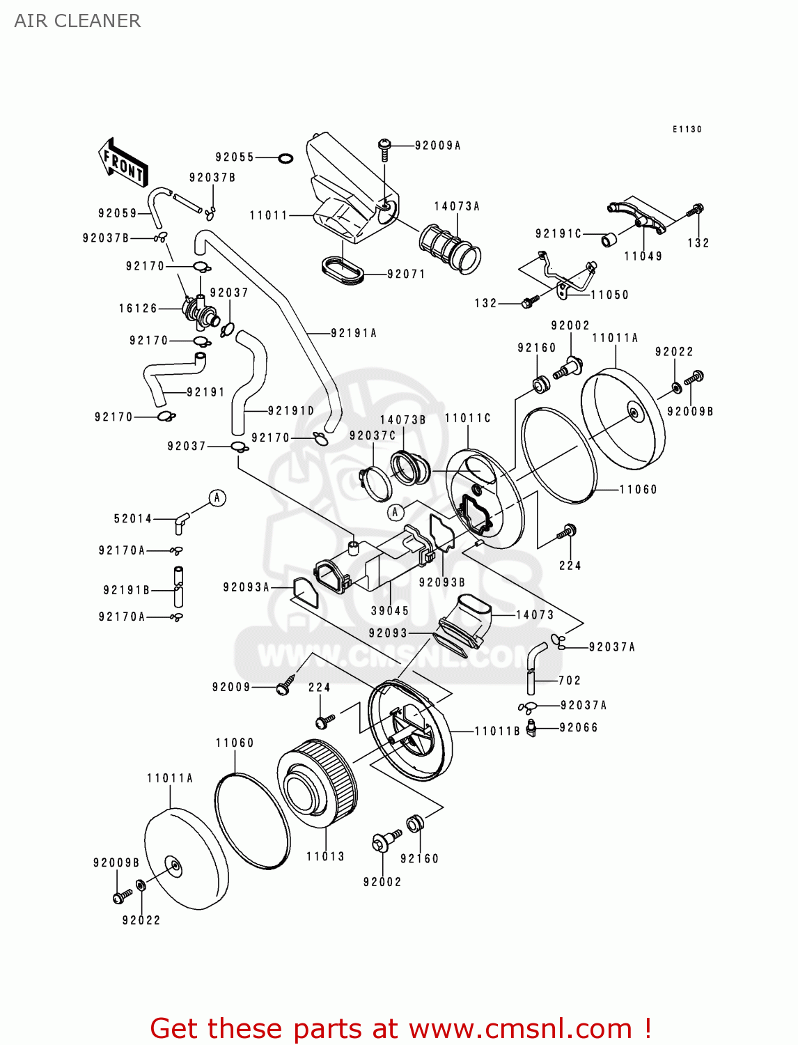 AIR CLEANER VN1500E1 VN1500 CLASSIC 1998 EUROPE UK FR NL GR IT NR SD SP
