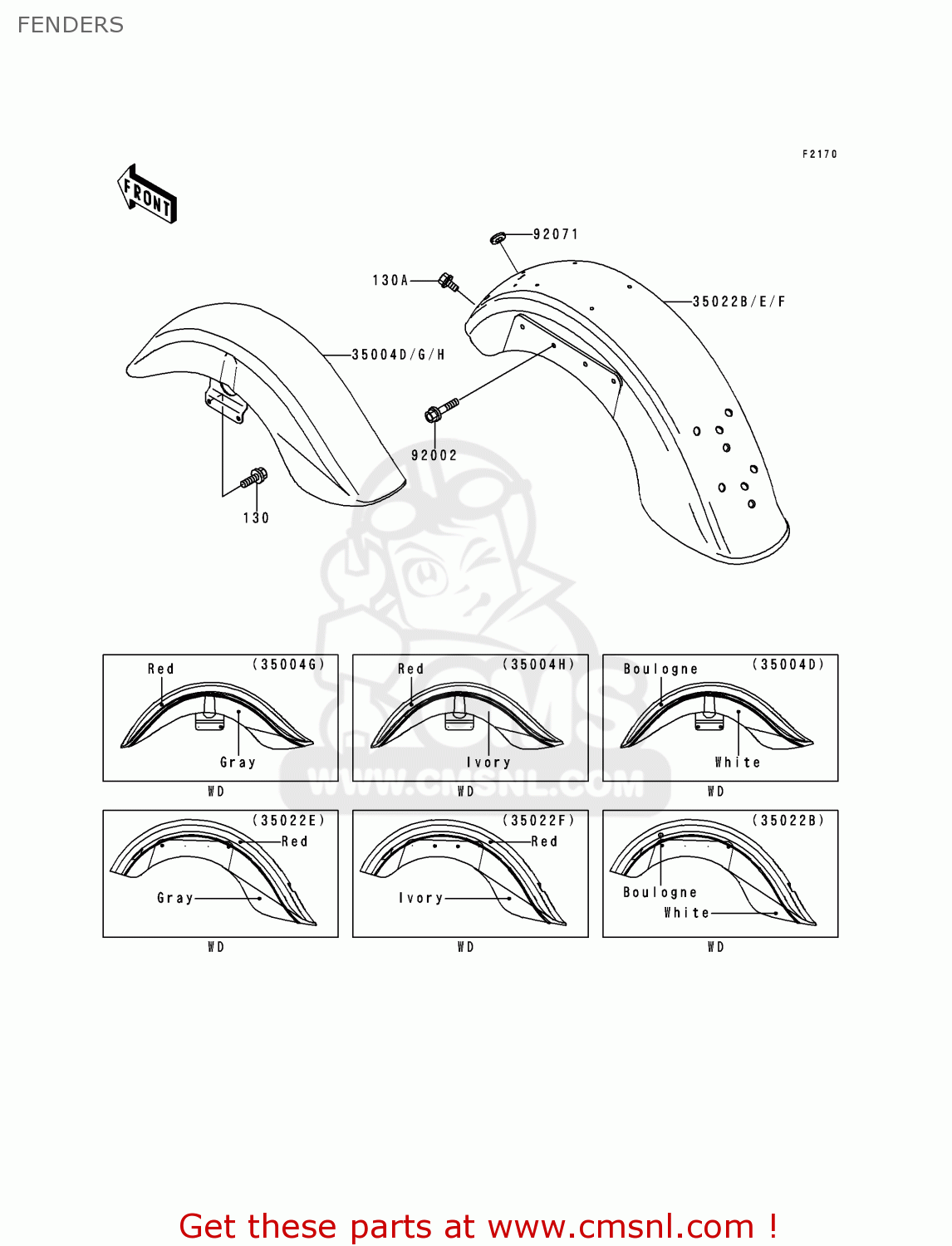 FENDERS VN1500E1 VN1500 CLASSIC 1998 EUROPE UK FR NL GR IT NR SD SP