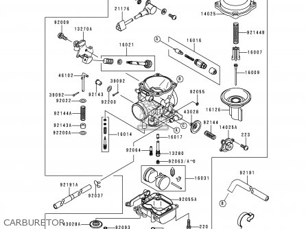 CARBURETOR - VN1500E1 VN1500 CLASSIC 1998 EUROPE UK FR NL GR IT NR SD SP