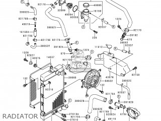 RADIATOR - VN1500E1 VN1500 CLASSIC 1998 EUROPE UK FR NL GR IT NR SD SP