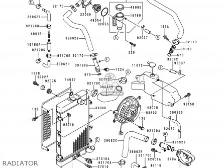 RADIATOR - VN1500E1 VULCAN 1500 CLASSIC 1998 USA CALIFORNIA CANADA
