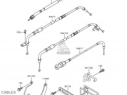 CABLES - VN1500E1 VULCAN 1500 CLASSIC 1998 USA CALIFORNIA CANADA