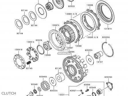 CLUTCH - VN1500E2 VN1500 CLASSIC 1999 EUROPE UK FR NL GR IT NR SD SP