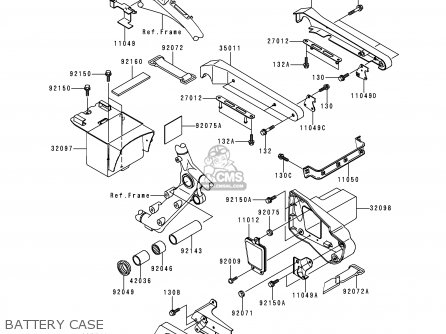 BATTERY CASE - VN1500E2 VN1500 CLASSIC 1999 EUROPE UK FR NL GR IT NR SD SP