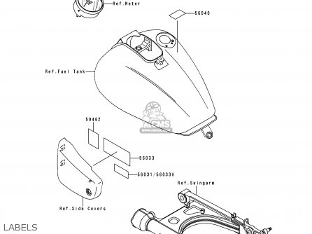 LABELS - VN1500E2 VULCAN 1500 CLASSIC 1999 USA CALIFORNIA CANADA