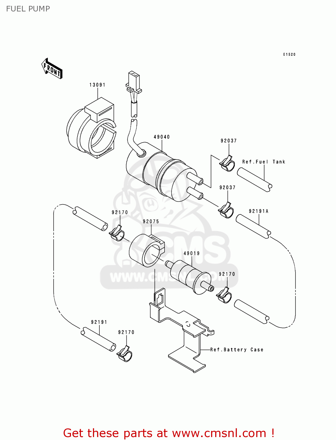 FUEL PUMP VN1500E3 VULCAN 1500 CLASSIC 2000 USA CALIFORNIA