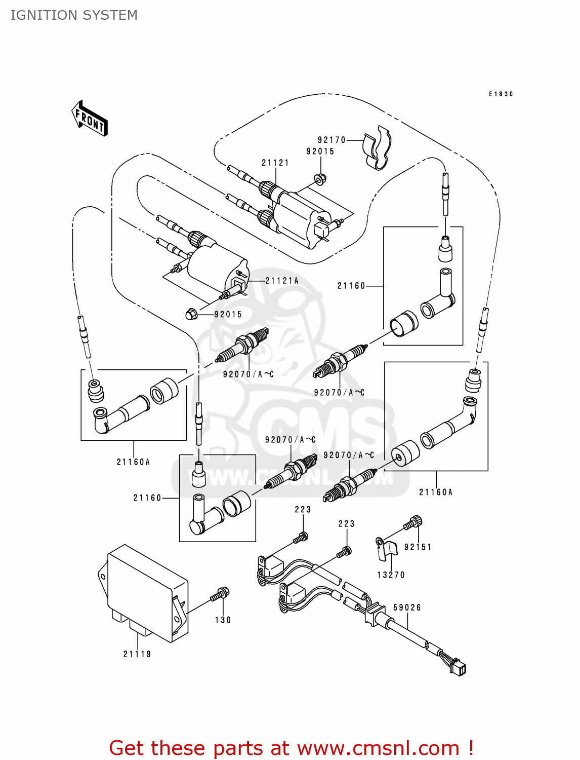 IGNITION SYSTEM VN1500E3 VULCAN 1500 CLASSIC 2000 USA CALIFORNIA