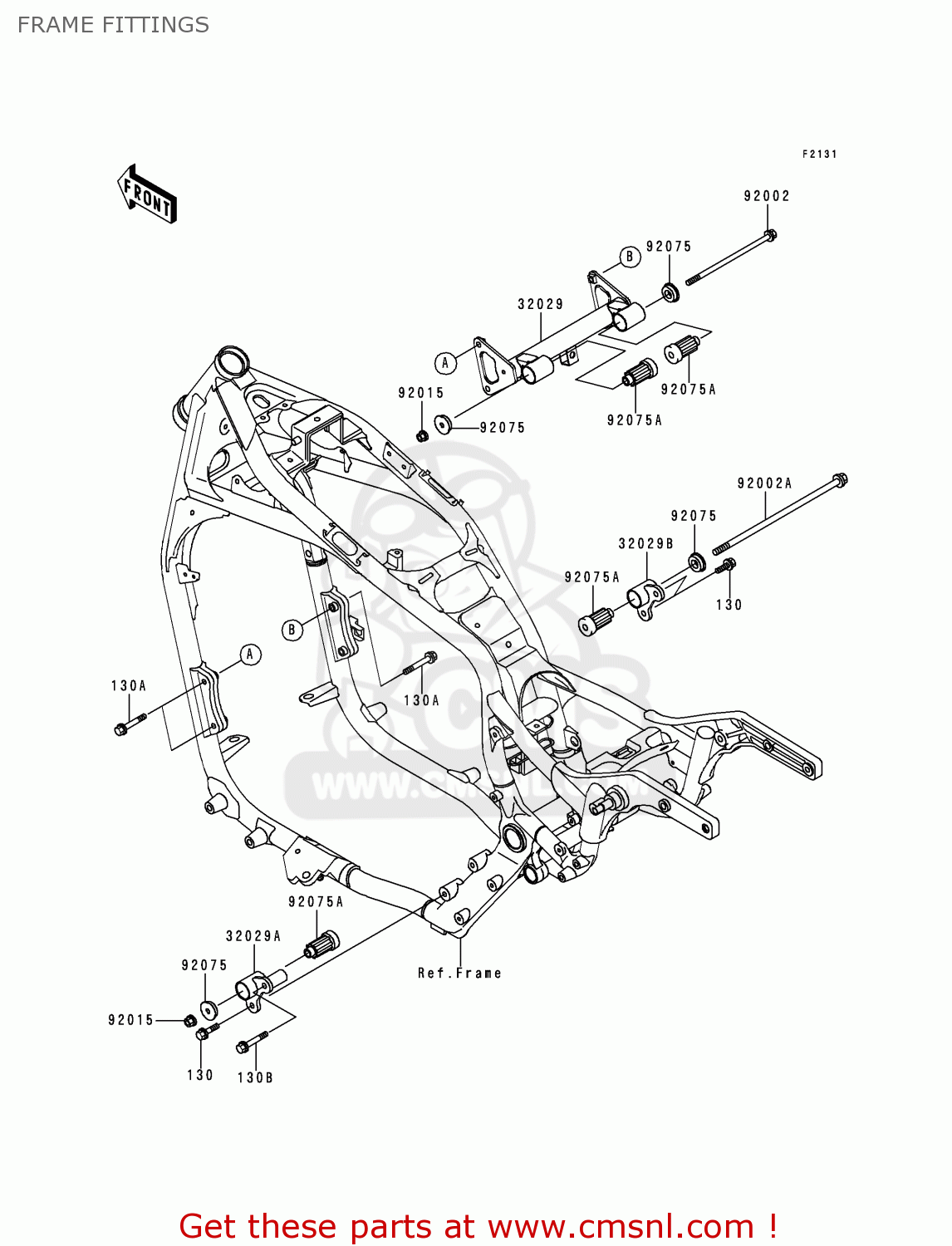 FRAME FITTINGS VN1500E3 VULCAN 1500 CLASSIC 2000 USA CALIFORNIA