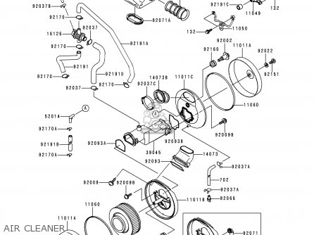 AIR CLEANER - VN1500E3 VULCAN 1500 CLASSIC 2000 USA CALIFORNIA