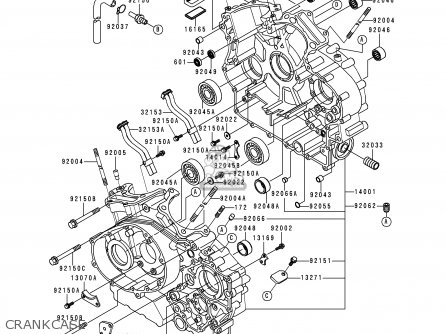 CRANKCASE - VN1500E3 VULCAN 1500 CLASSIC 2000 USA CALIFORNIA