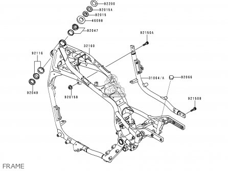 FRAME - VN1500E3 VULCAN 1500 CLASSIC 2000 USA CALIFORNIA